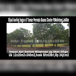 Dijual kavling di Taman Permata Buana Jakarta Barat
