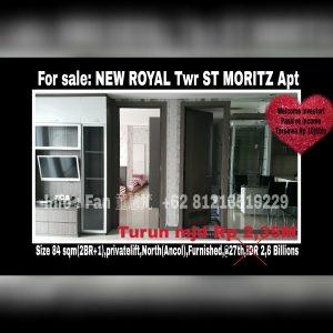 Dijual apartment St Morits di Puri Indah Jakarta Barat