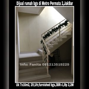Dijual rumah di Metro Permata 2 Jakarta Barat