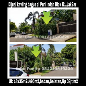 Dijual kavling di Puri Indah Jakarta Barat