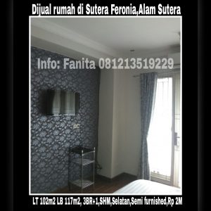 Dijual rumah di Alam Sutera Tangerang