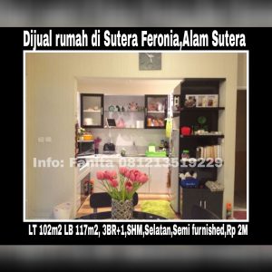 Dijual rumah di Alam Sutera Tangerang