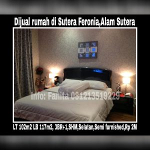 Dijual rumah di Alam Sutera Tangerang