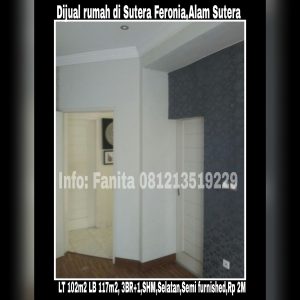 Dijual rumah di Alam Sutera Tangerang