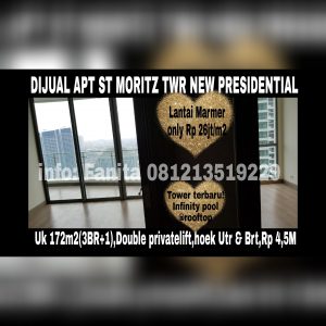 Dijual Apartment ST MORITZ Puri Indah Jakarta Barat