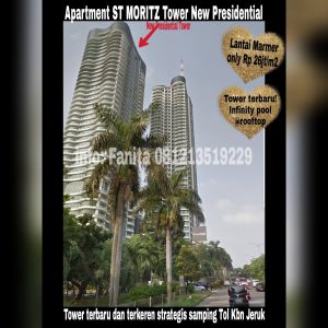 Dijual Apartment ST MORITZ Puri Indah Jakarta Barat