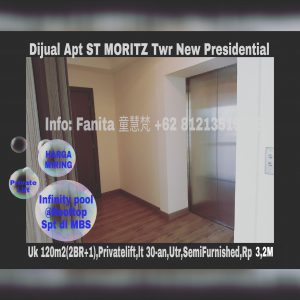 Dijual apartment St Moritz Puri Indah Jakarta Barat