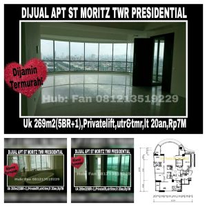 Dijual Apartment ST MORITZ Puri Indah Jakarta Barat