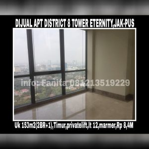 Dijual Apartment District 8 Jakarta Pusat