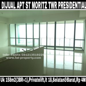 Dijual Apartment ST MORITZ Puri Indah Jakarta Barat