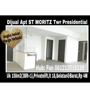 Dijual Apartment ST MORITZ Puri Indah Jakarta Barat