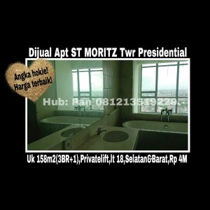 Dijual Apartment ST MORITZ Puri Indah Jakarta Barat