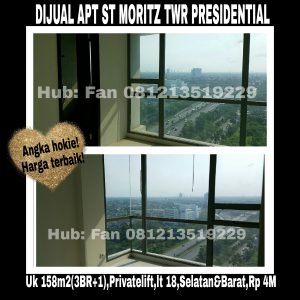 Dijual Apartment ST MORITZ Puri Indah Jakarta Barat
