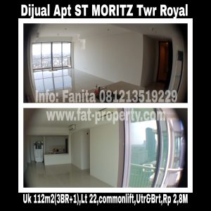 Dijual Apartment ST MORITZ di Puri Indah,Jakarta Barat.