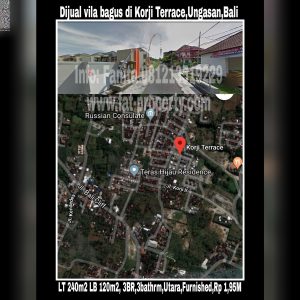 Dijual vila bagus dan murah di Korji Terrace,Ungasan,Bali.