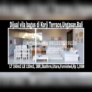 Dijual vila bagus dan murah di Korji Terrace,Ungasan,Bali.