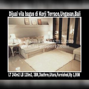 Dijual vila bagus dan murah di Korji Terrace,Ungasan,Bali.