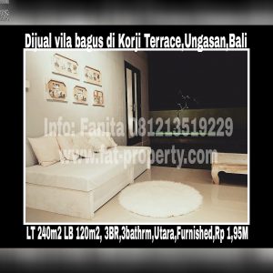 Dijual vila bagus dan murah di Korji Terrace,Ungasan,Bali.