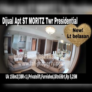 Dijual Apartment ST MORITZ Puri Indah Jakarta Barat