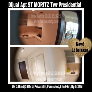 Dijual Apartment ST MORITZ Puri Indah Jakarta Barat