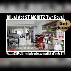 Dijual Apartment ST MORITZ di Puri Indah,Jakarta Barat.