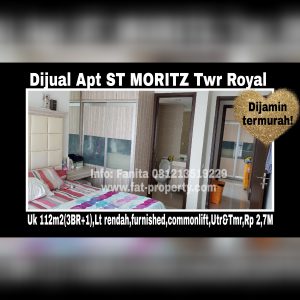 Dijual Apartment ST MORITZ di Puri Indah,Jakarta Barat.