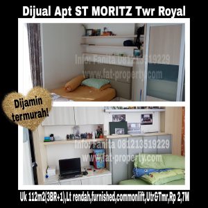 Dijual Apartment ST MORITZ di Puri Indah,Jakarta Barat.