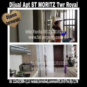 Dijual Apartment ST MORITZ di Puri Indah,Jakarta Barat.