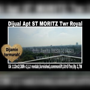 Dijual Apartment ST MORITZ di Puri Indah,Jakarta Barat.