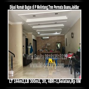 Dijual rumah bagus di Taman Permata Buana di cluster baru,Jl Pulau Melintang,Jakarta Barat.