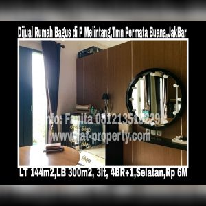 Dijual rumah bagus di Taman Permata Buana di cluster baru,Jl Pulau Melintang,Jakarta Barat.