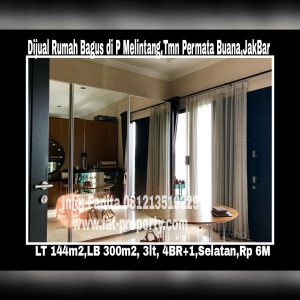Dijual rumah bagus di Taman Permata Buana di cluster baru,Jl Pulau Melintang,Jakarta Barat.