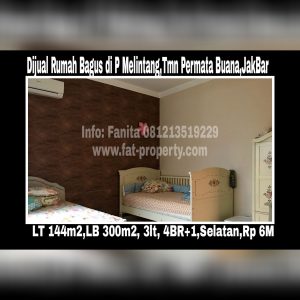 Dijual rumah bagus di Taman Permata Buana di cluster baru,Jl Pulau Melintang,Jakarta Barat.