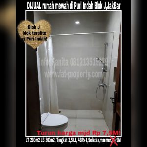 Dijual cepat rumah bagus di Puri Indah blok terelite:Blok J,Jakarta Barat.