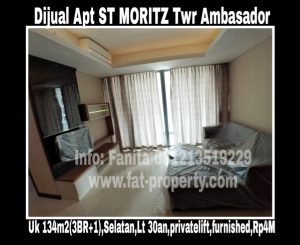 Dijual Apartment ST MORITZ Tower Ambasador,paling strategis di tengah2 Lippomal Puri.
