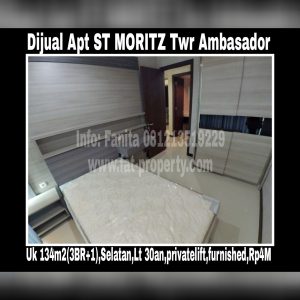 Dijual Apartment ST MORITZ Tower Ambasador,paling strategis di tengah2 Lippomal Puri.