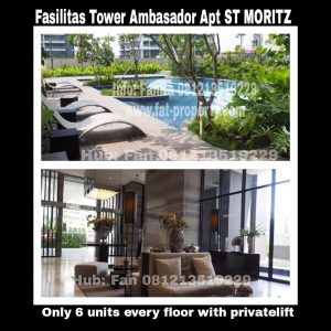 Dijual Apartment ST MORITZ Tower Ambasador,paling strategis di tengah2 Lippomal Puri.