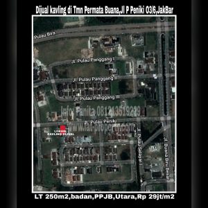 Dijual cepat kavling bagus di Perumahan elite Taman Permata Buana,Puri Indah,Jakarta Barat.