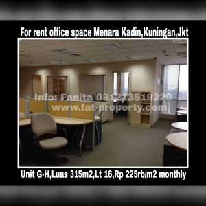 Office Space for Rent @Menara Kadin