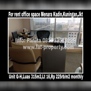 Office Space for Rent @Menara Kadin