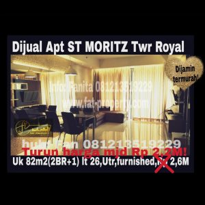 Dijual Apartment ST MORITZ Puri Indah Jakarta Barat