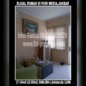 Dijual cepat rumah di Puri Media,Jakarta Barat.