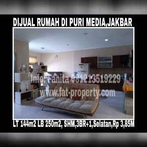 Dijual cepat rumah di Puri Media,Jakarta Barat.