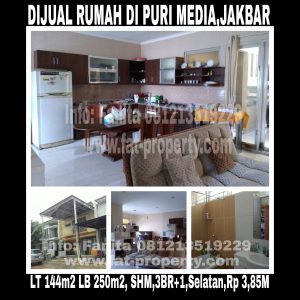 Dijual cepat rumah di Puri Media,Jakarta Barat.