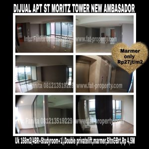 Dijual Apartment ST MORITZ Tower New Ambasador Puri Indah Jakarta Barat