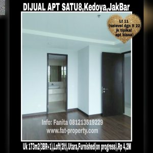 Dijual Apartemen Satu8 Residence,Kedoya,Jakarta Barat.