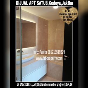 Dijual Apartemen Satu8 Residence,Kedoya,Jakarta Barat.