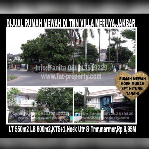 DIJUAL rumah mewah di Taman Villa Meruya,Jakarta Barat.