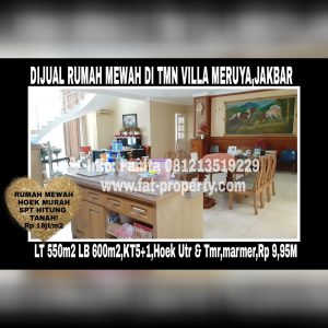 DIJUAL rumah mewah di Taman Villa Meruya,Jakarta Barat.