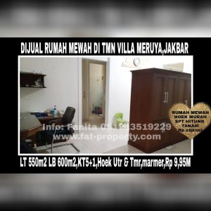 DIJUAL rumah mewah di Taman Villa Meruya,Jakarta Barat.